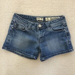 INDIGO REIN SIZE 1 BLUE DENIM SHORTS